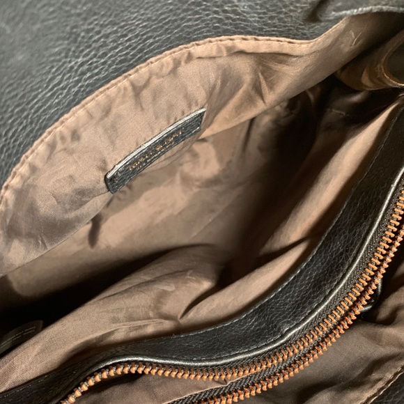 MATT & NAT Vegan leather Black Purse Handbag w/Shoulder Strap - Picture 6 of 14